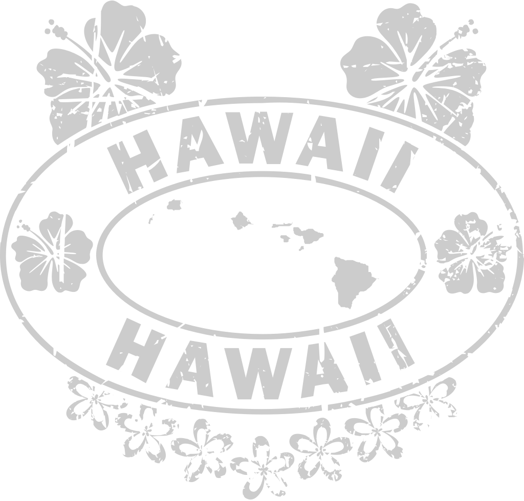 Stamp post hawaii vector