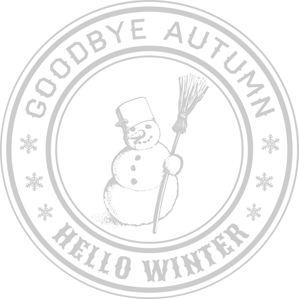 Stamp good bye autumn vector
