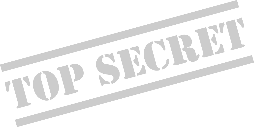 Stamp top secret vector