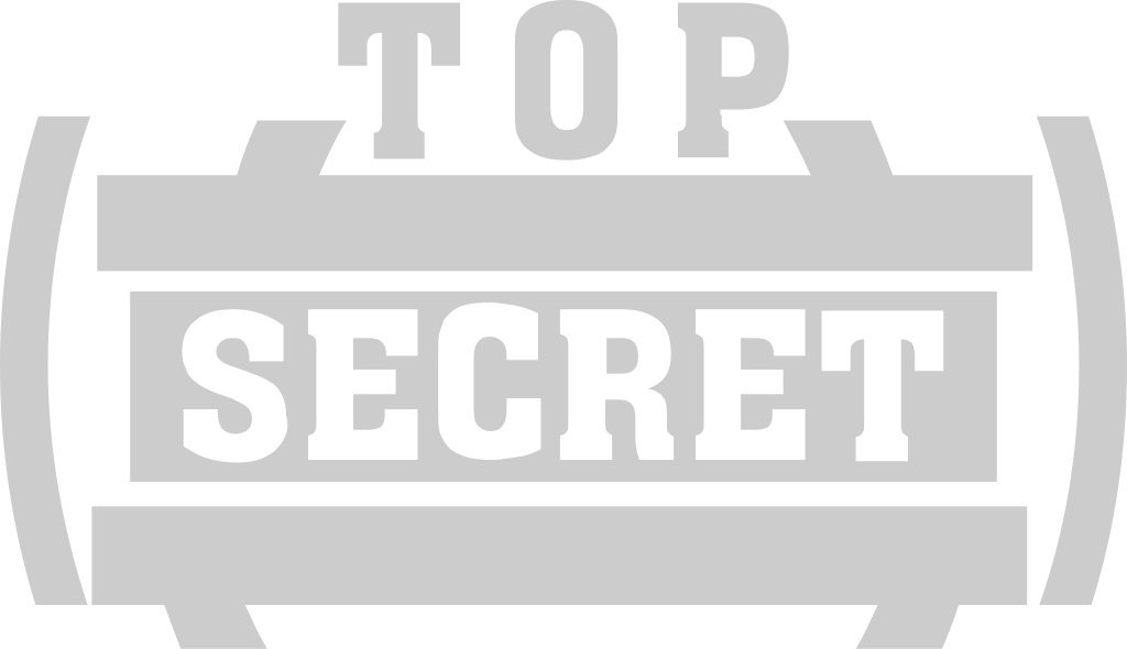 Stamp top secret vector