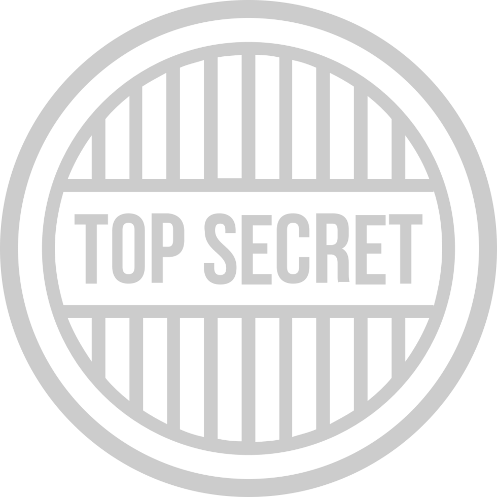 Stamp top secret vector