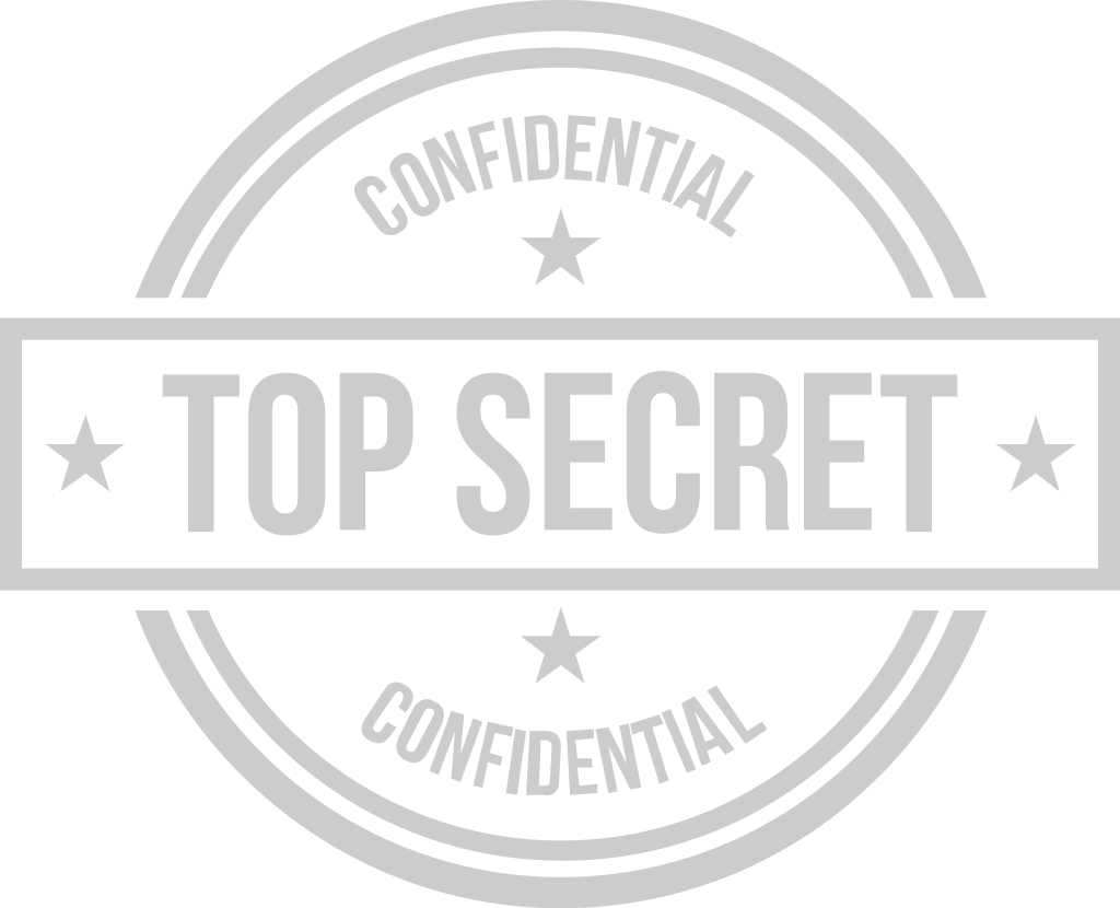 Stamp top secret vector