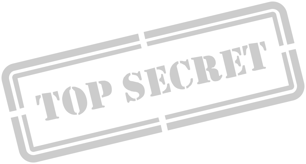 Stamp top secret vector