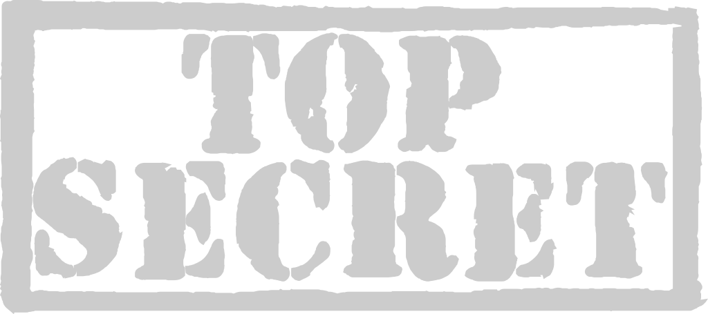 Stamp top secret vector