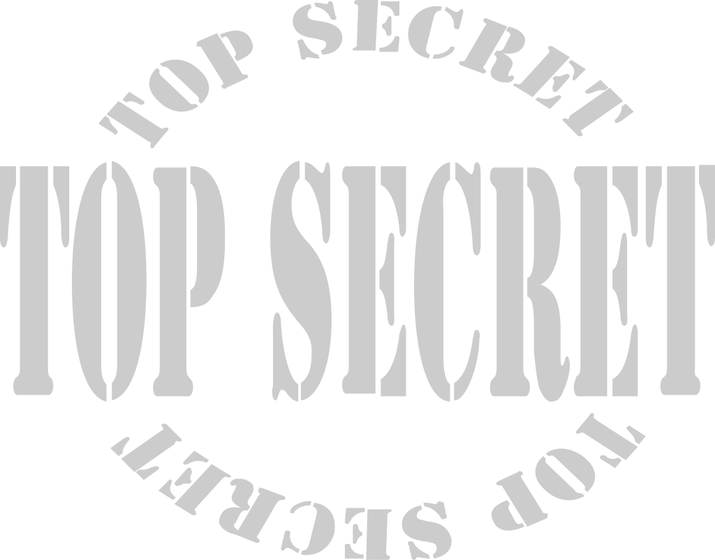 Stamp top secret vector