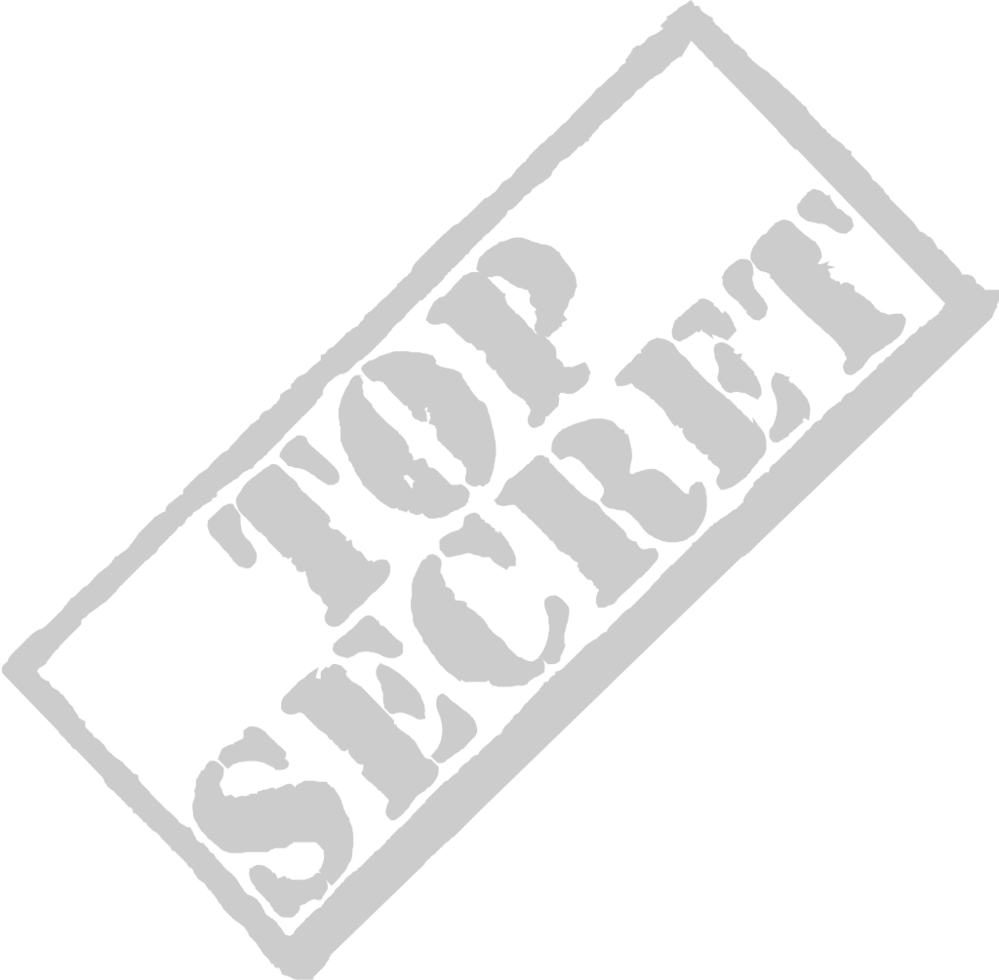 Stamp top secret vector