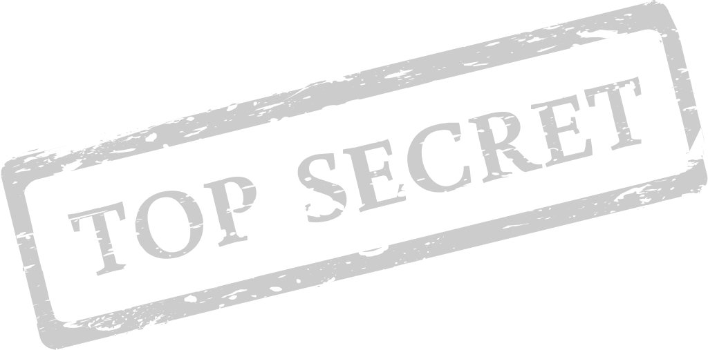 Stamp top secret vector