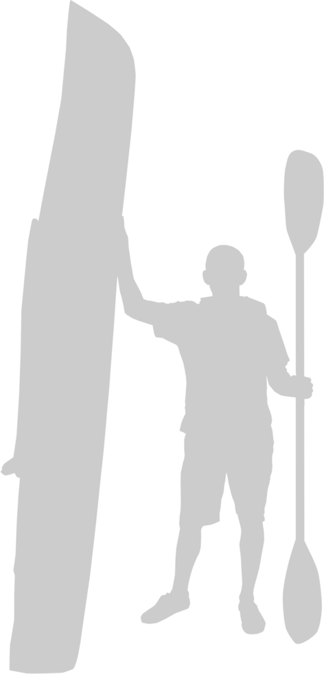 Kayaking vector