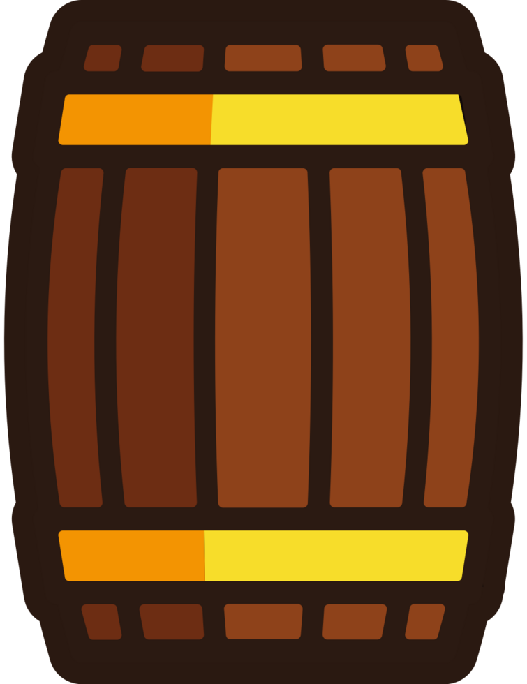 barril de cerveza vector