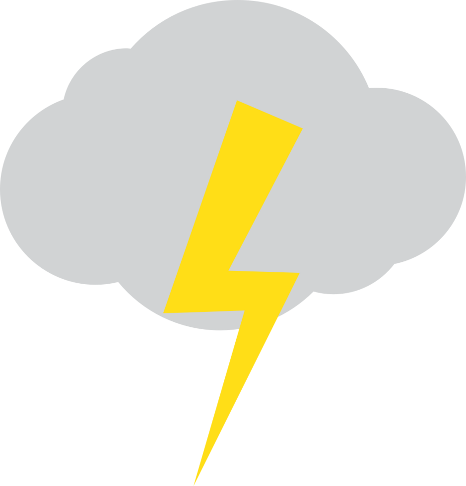 Thunderstorm vector
