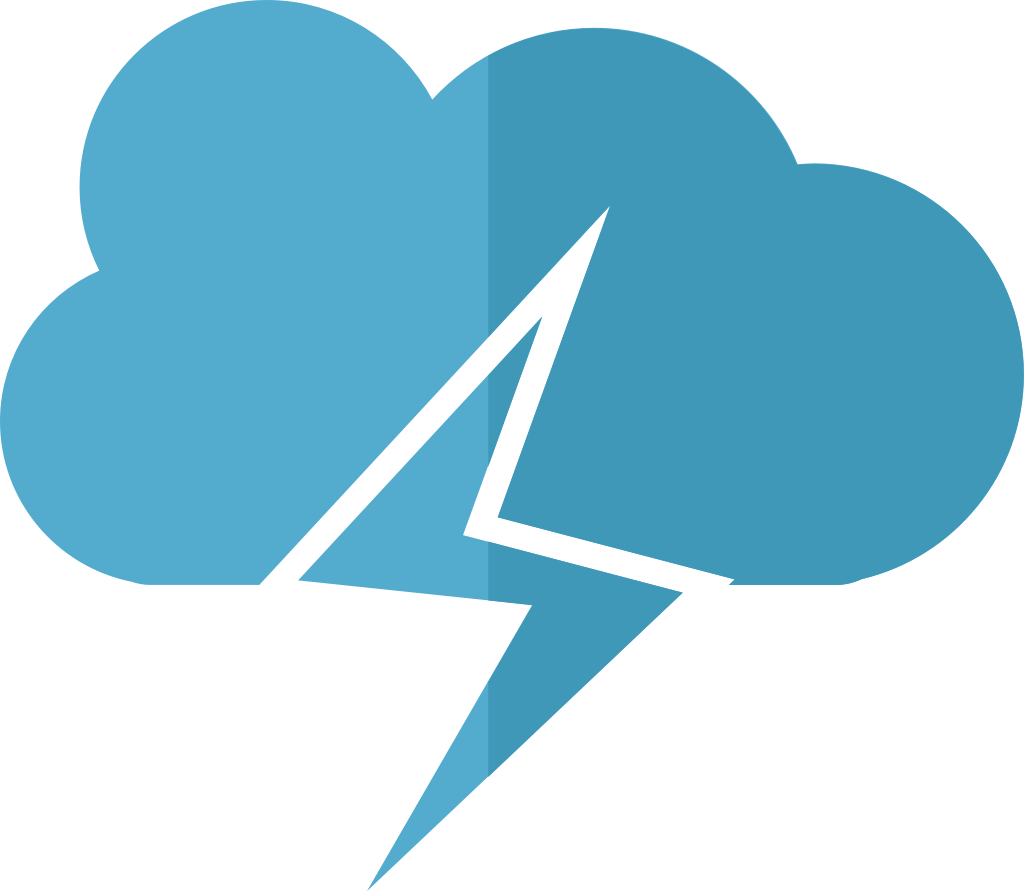 Thunderstorm vector
