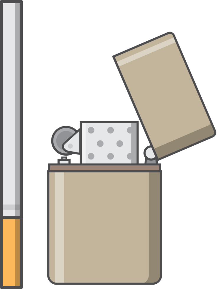 Cigarette and Lighter vector