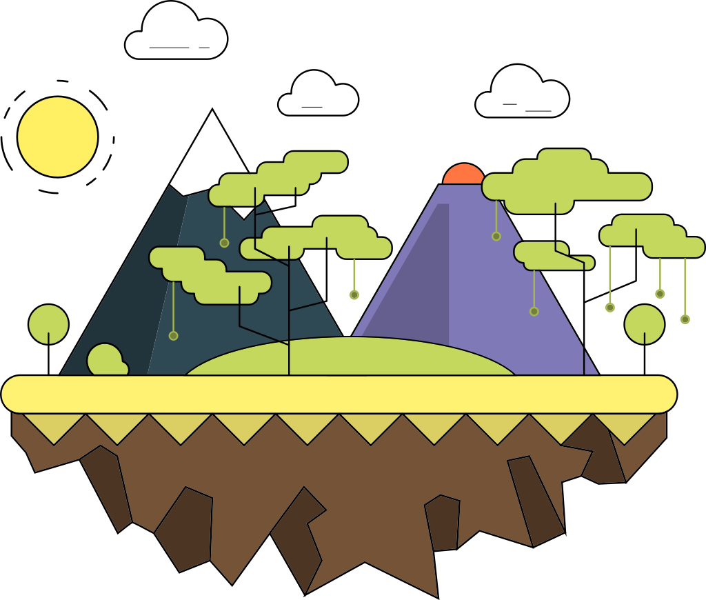 Mountains vector
