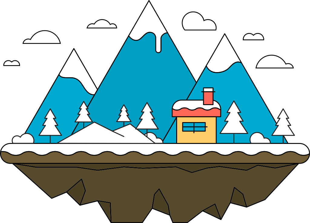 Mountains vector