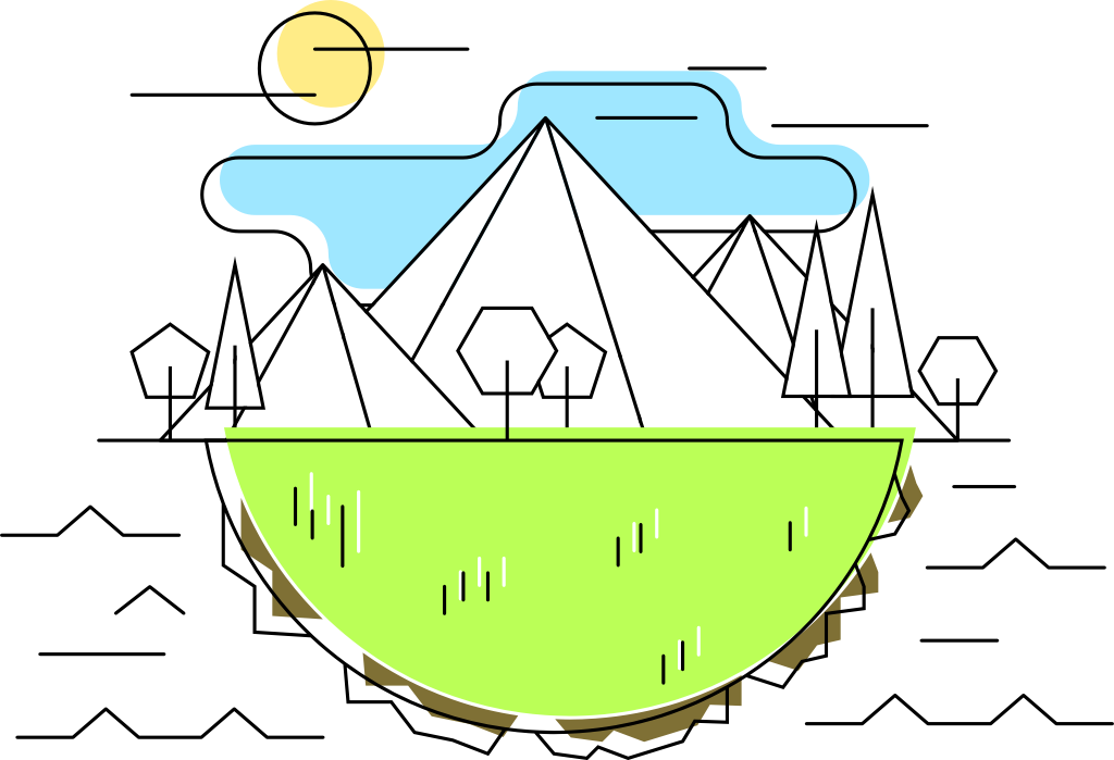 Mountains vector