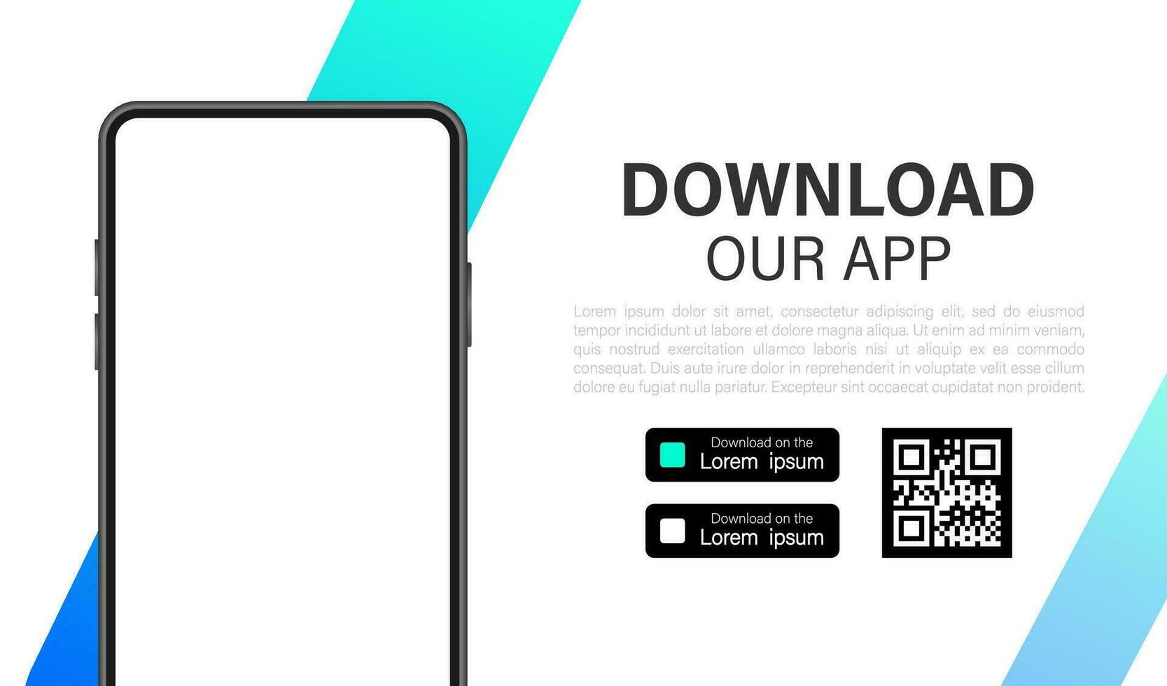 Download pages. Mobile app application. Business concept. Hand touch screen smartphone icon. vector