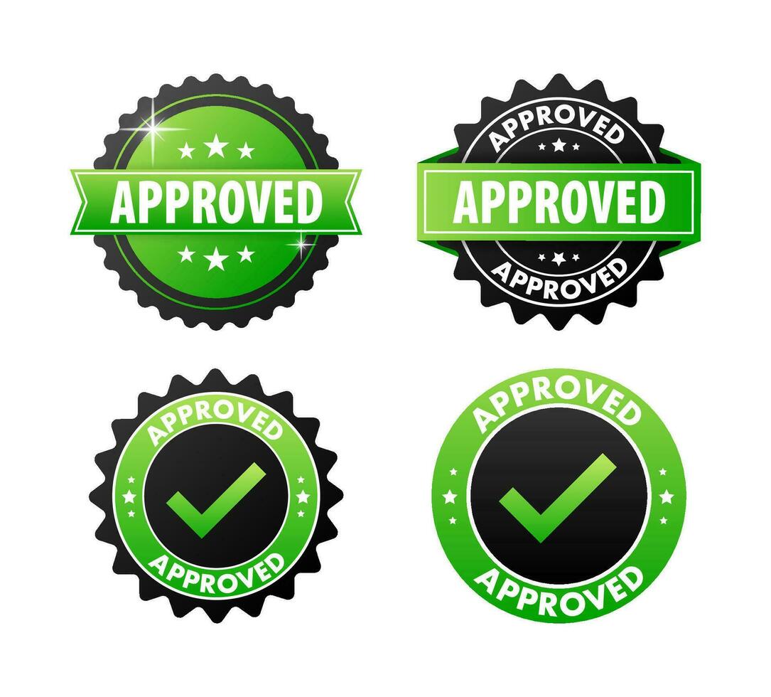 Certified Label, Official confirmation of quality and compliance with standards vector