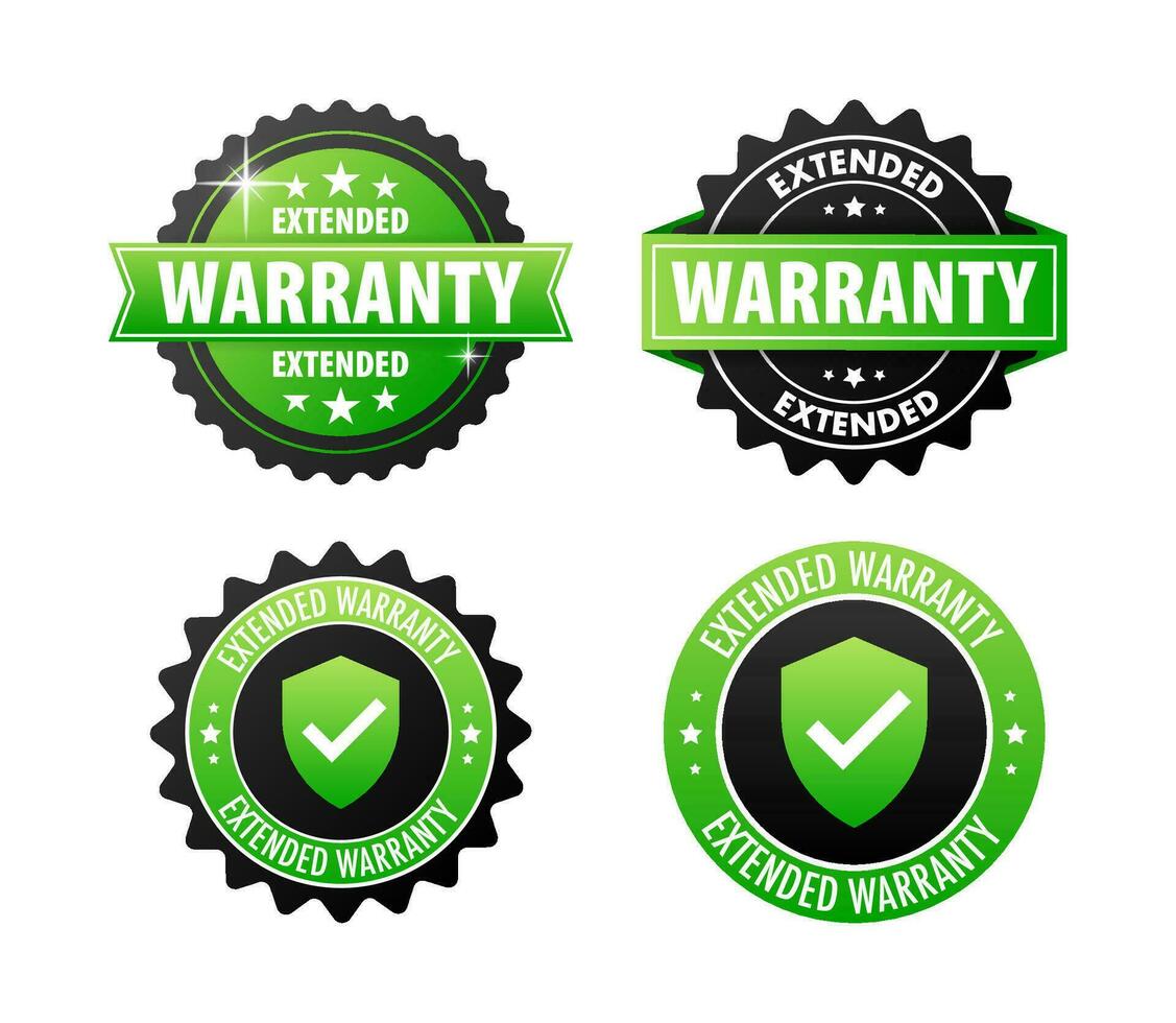 Product Protection Extended Warranty label, badge. Vector illustration