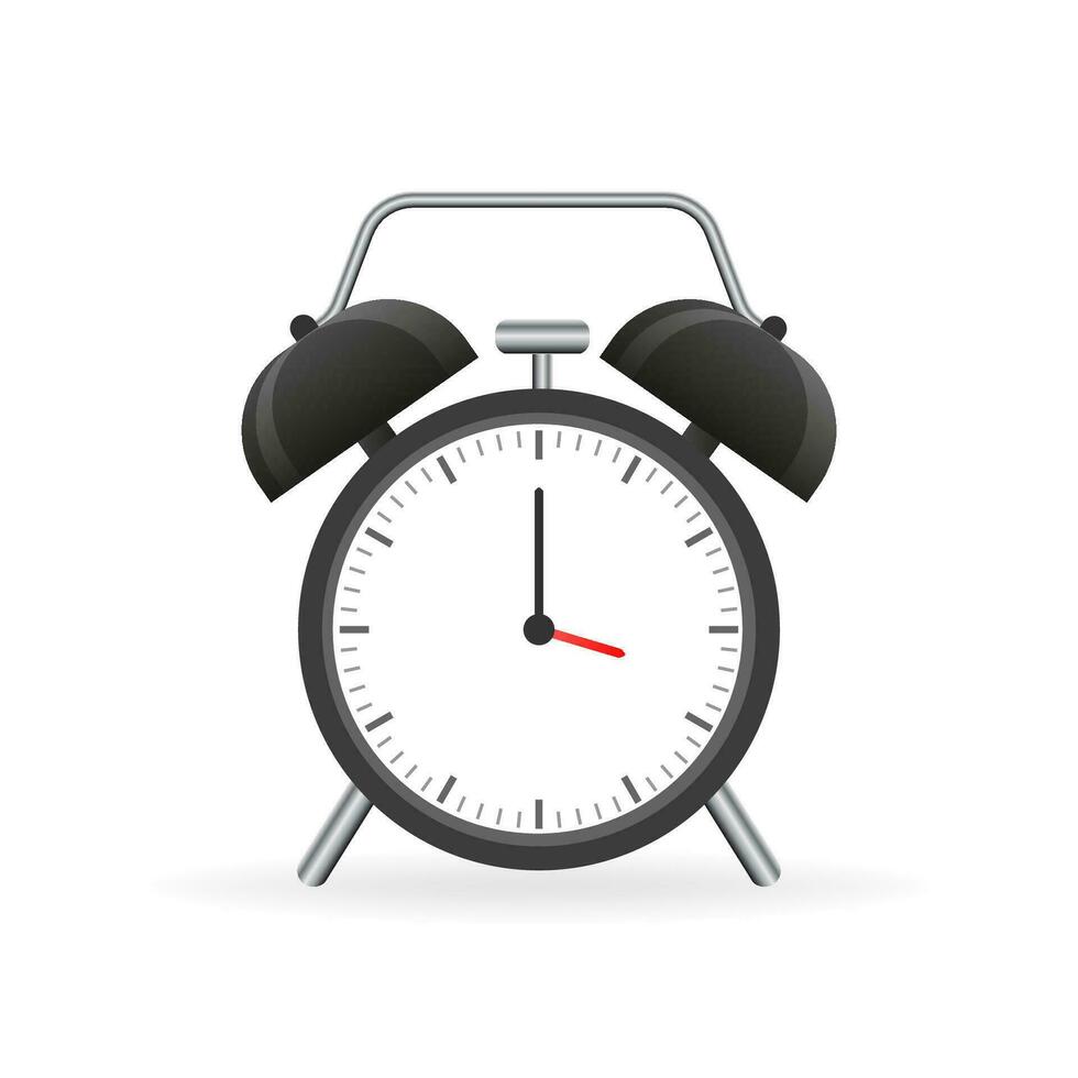 Classic alarm, great design for any purposes. Flat cartoon vector illustration. Sale vector illustration