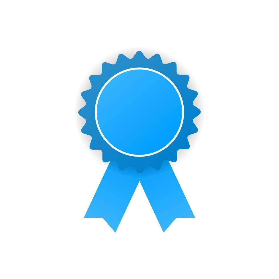 Approved or Certified Medal Icon. vector