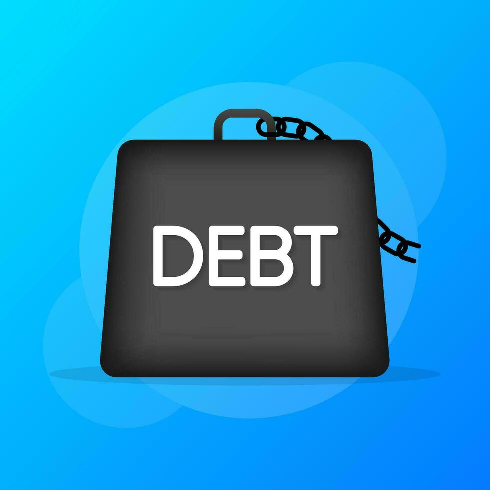 Debts and credit, Struggle for your business. Card for concept design.Vector illustration vector