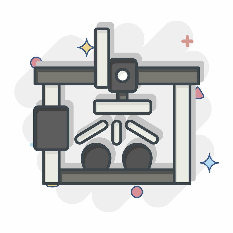 Icon Farmbot. related to Smart Home symbol. comic style. simple design editable. simple illustration vector