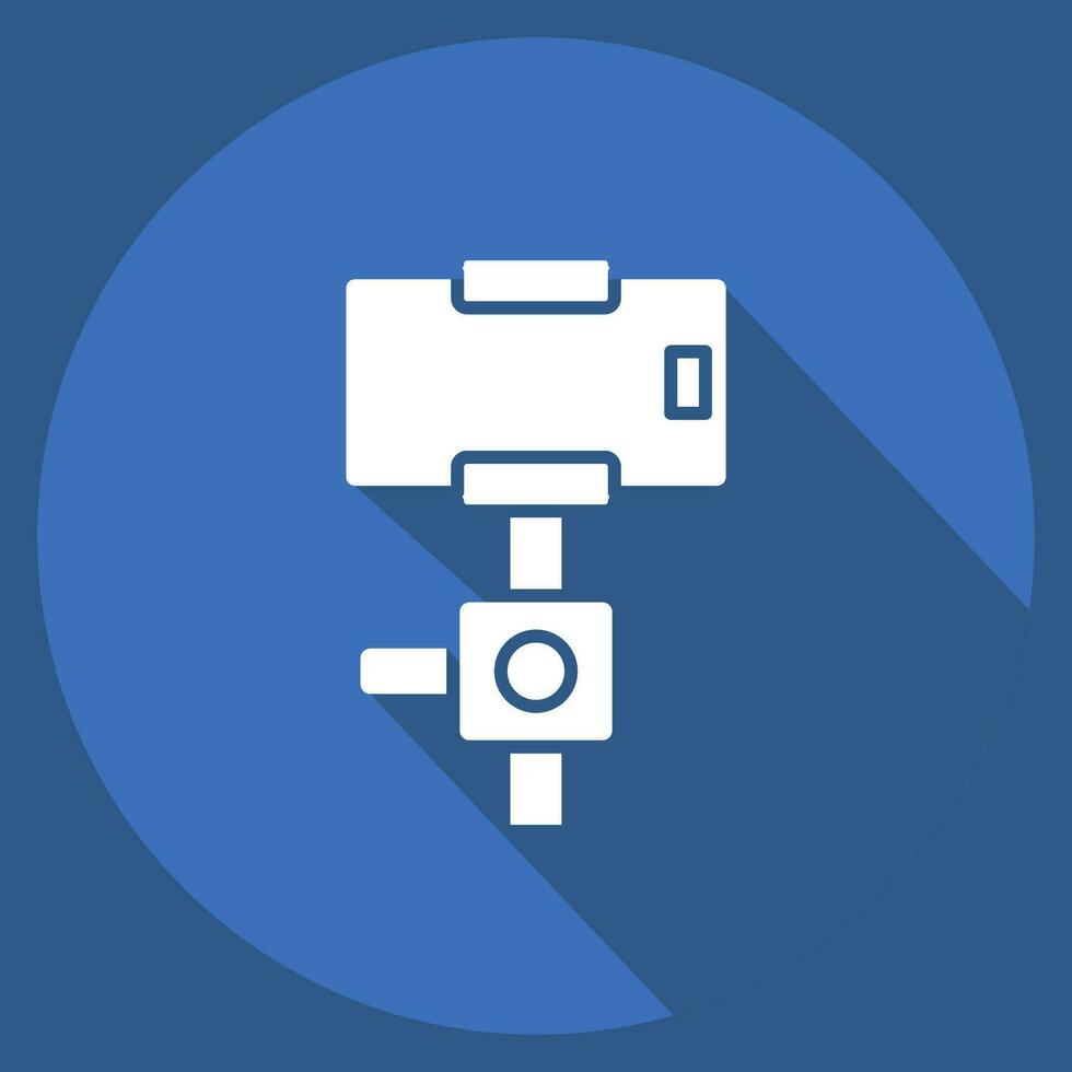 Icon Gimbal Stabilizer. related to Smart Home symbol. long shadow style. simple design editable. simple illustration vector