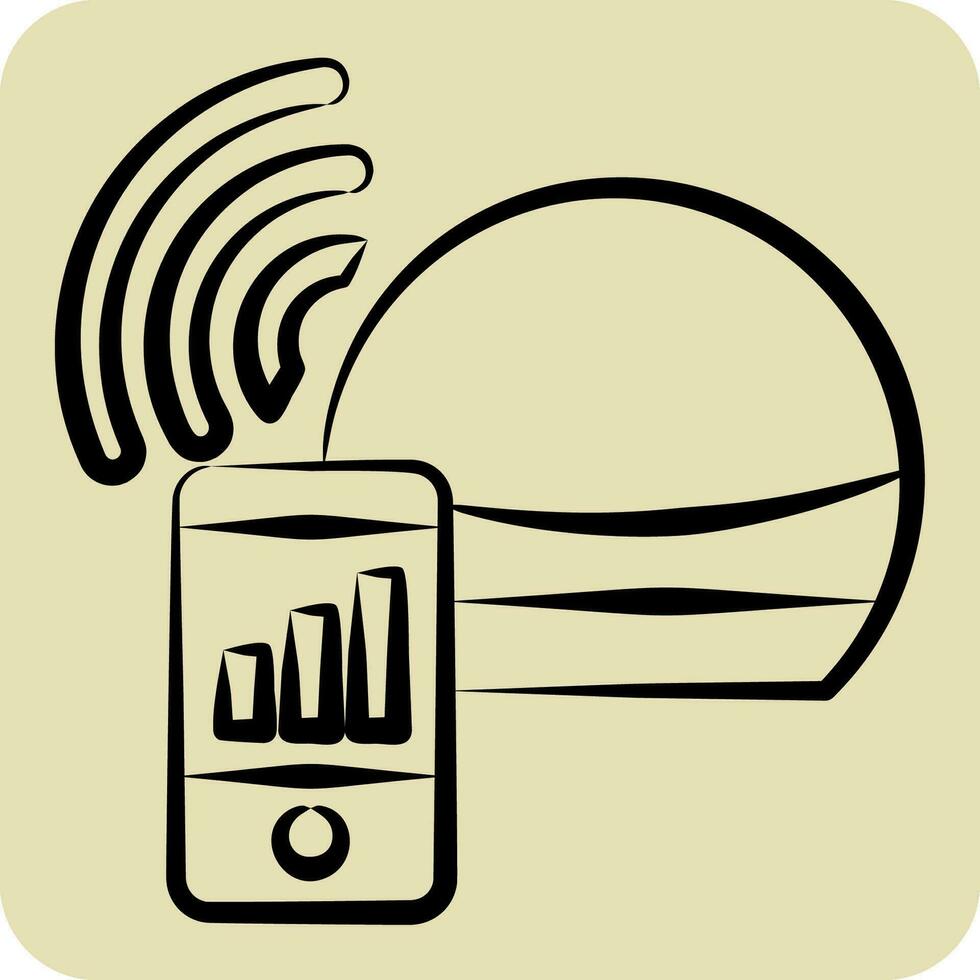 Icon Smart Speaker. related to Smart Home symbol. hand drawn style. simple design editable. simple illustration vector