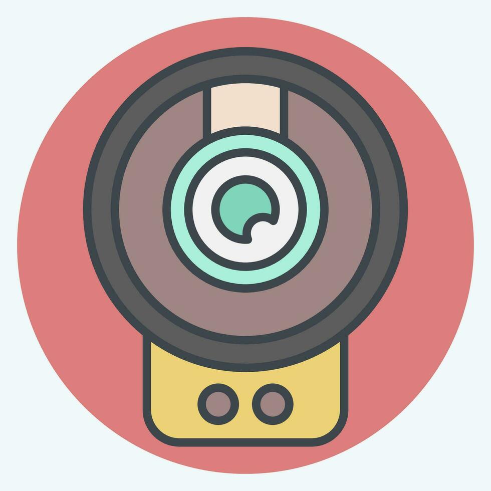 Icon Wireless Surveillance. related to Smart Home symbol. color mate style. simple design editable. simple illustration vector