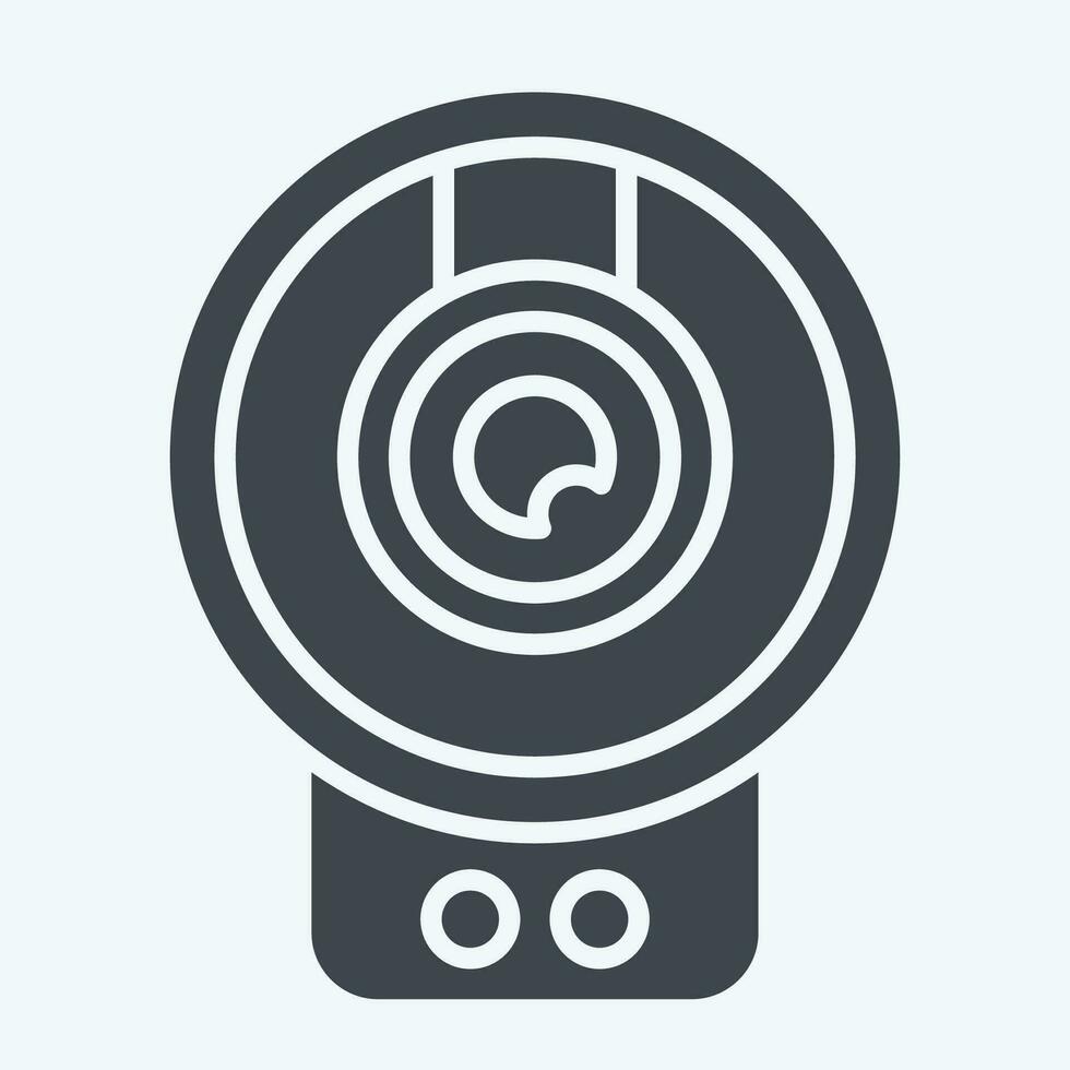 Icon Wireless Surveillance. related to Smart Home symbol. glyph style. simple design editable. simple illustration vector