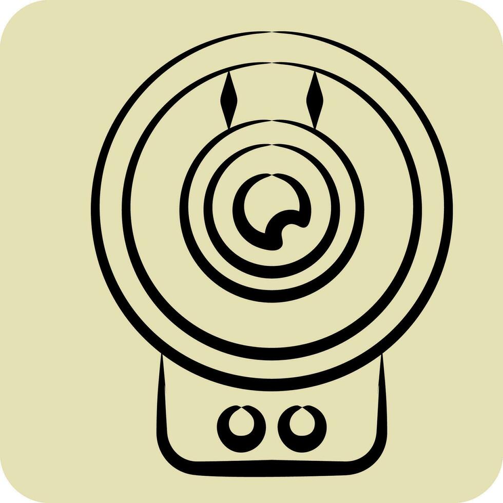 Icon Wireless Surveillance. related to Smart Home symbol. hand drawn style. simple design editable. simple illustration vector