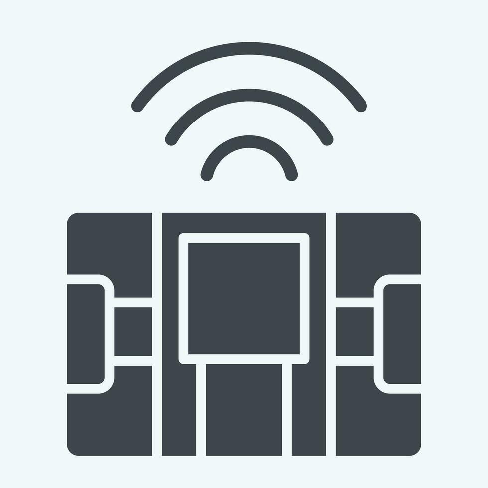 Icon Body Composition Scale. related to Smart Home symbol. glyph style. simple design editable. simple illustration vector