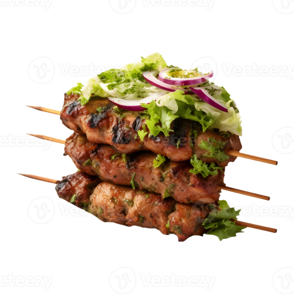 AI generated Barbecue Chicken or Beef Stick on Transparent background - Ai Generated png