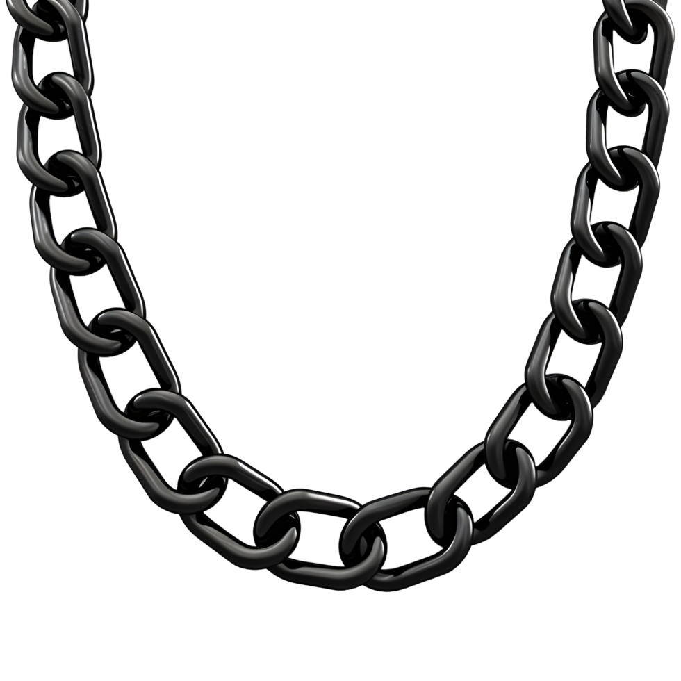 AI generated Steel Chain on Transparent background - Ai Generated png