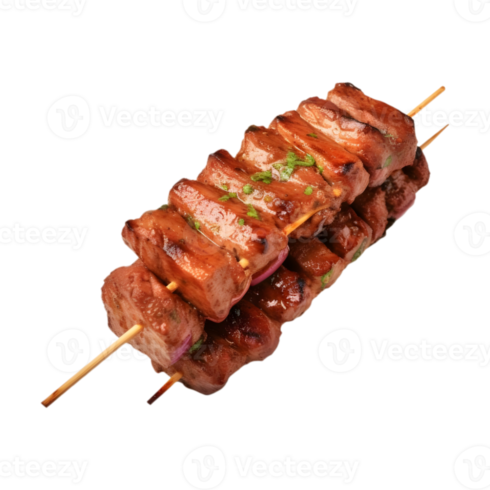 AI generated Barbecue Chicken or Beef Stick on Transparent background - Ai Generated png