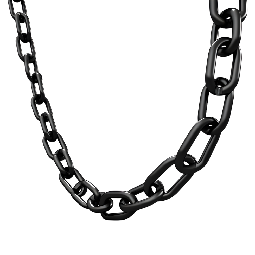 AI generated Steel Chain on Transparent background - Ai Generated png