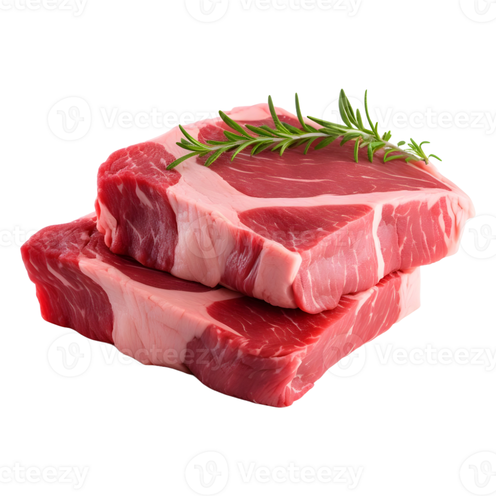 AI generated Beef Raw Meat on Transparent background - Ai Generated png