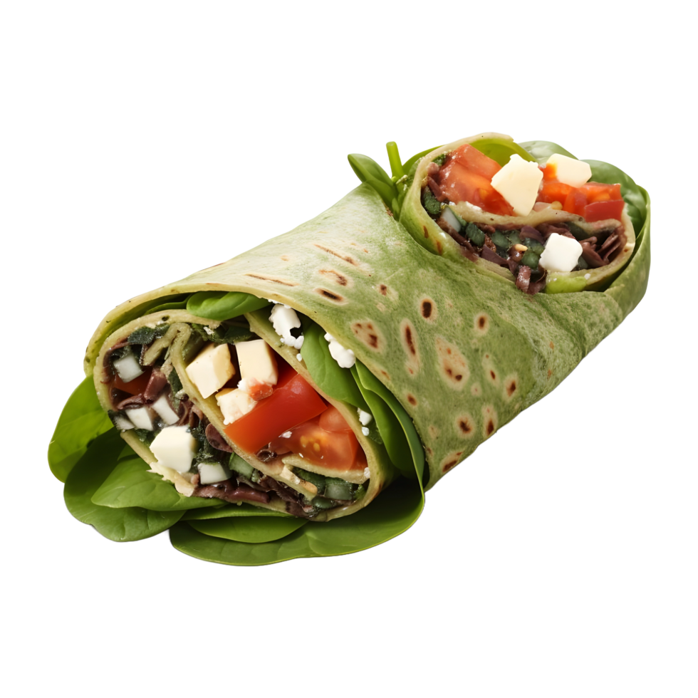 AI generated Loaded Shawarma on Transparent background - Ai Generated png