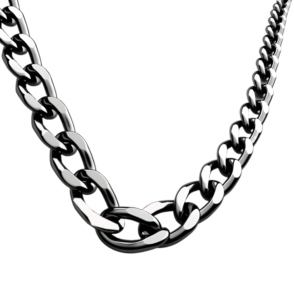 AI generated Steel Chain on Transparent background - Ai Generated png