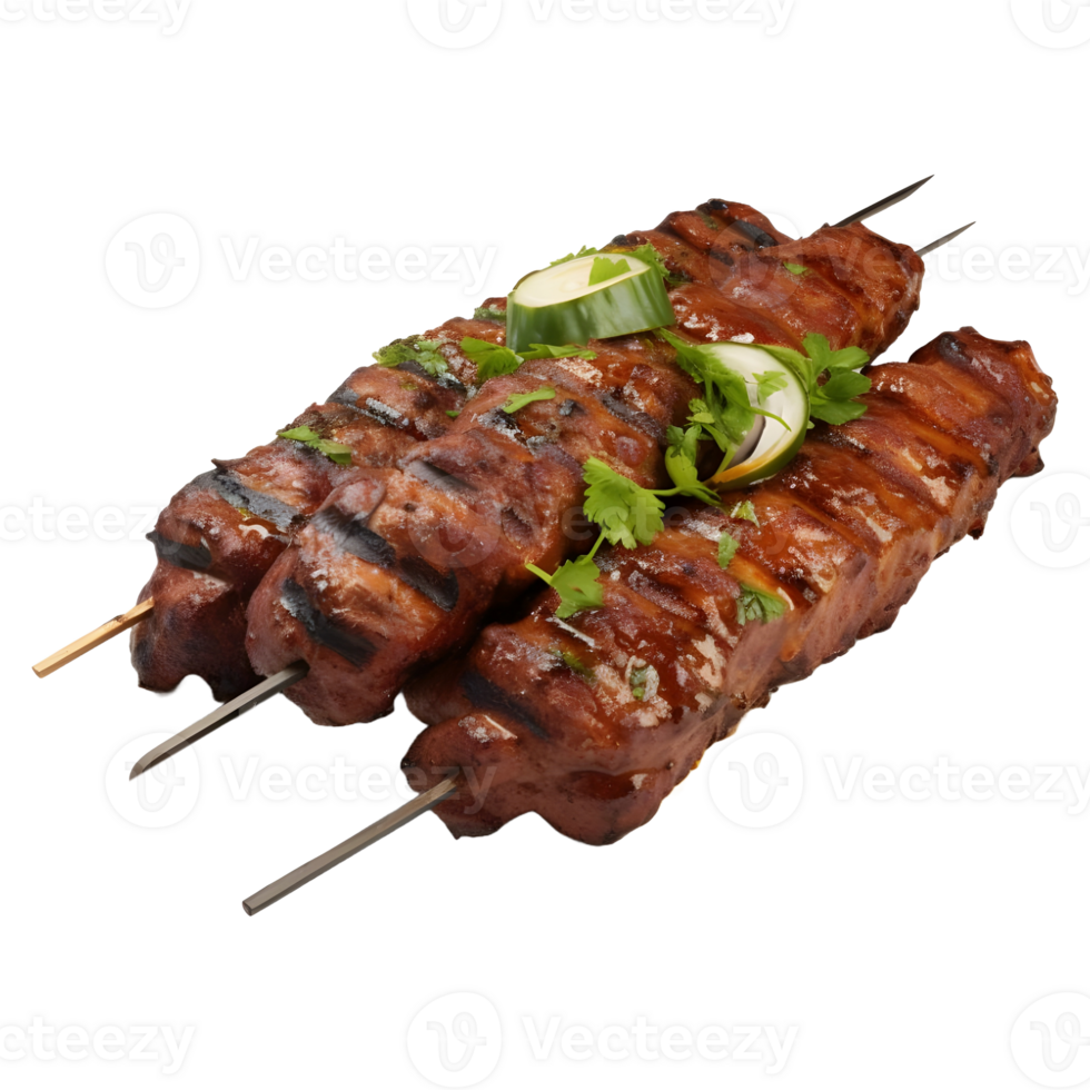 AI generated Barbecue Chicken or Beef Stick on Transparent background - Ai Generated png