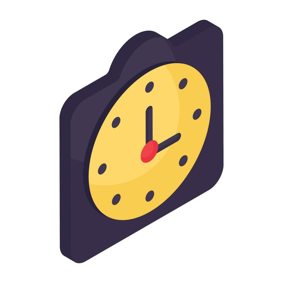 Modern design icon of clock vector