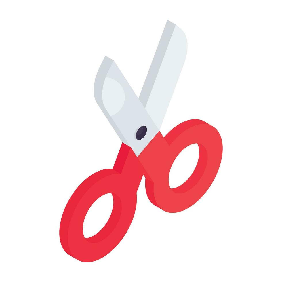 Trendy vector design of scissors