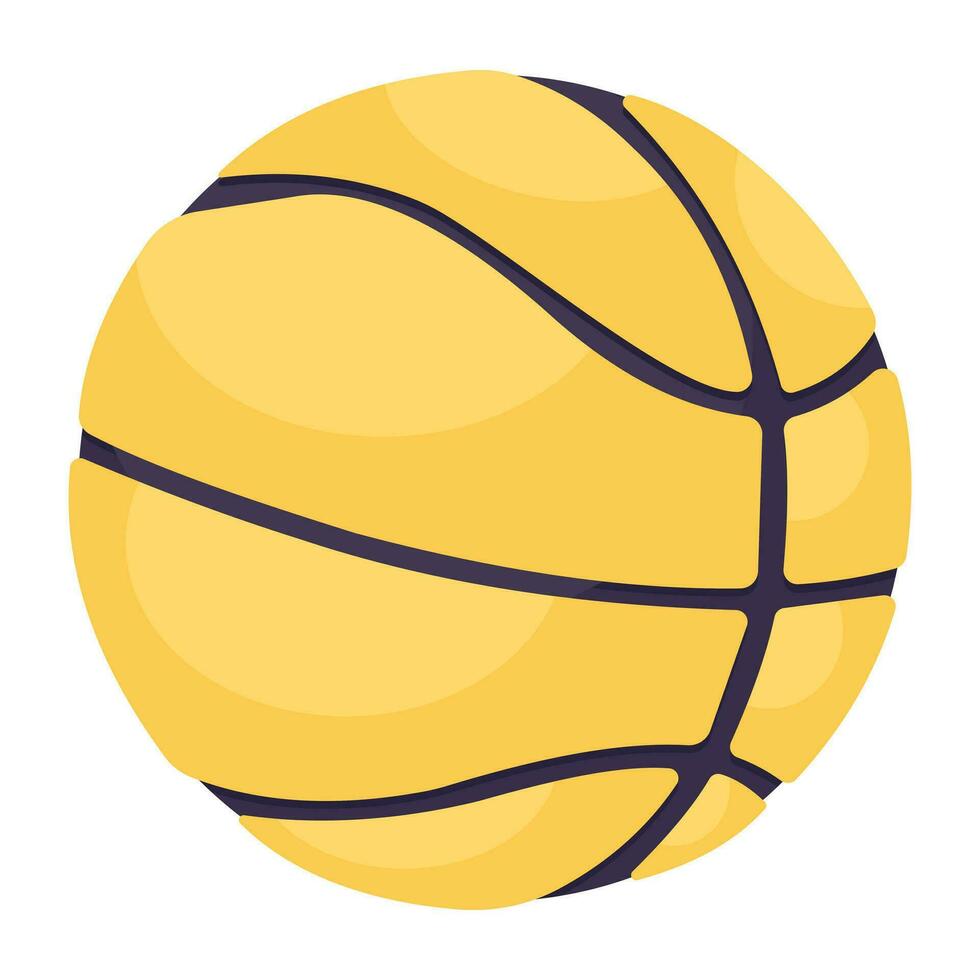 A unique design icon of basketball vector
