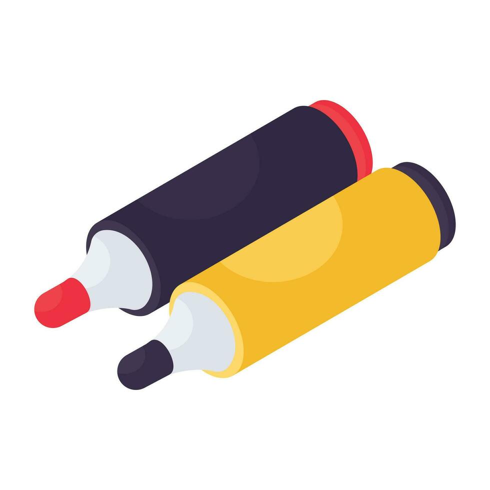 Premium design icon of highlighter vector