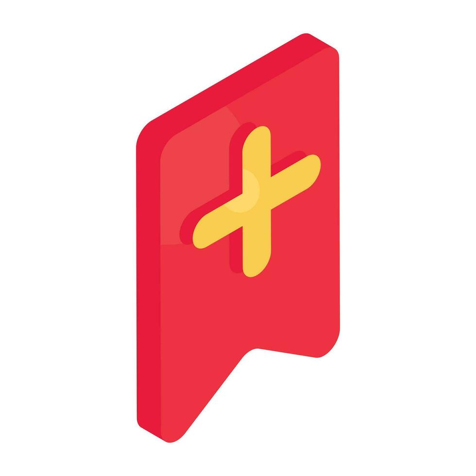 Perfect design icon of add bookmark vector
