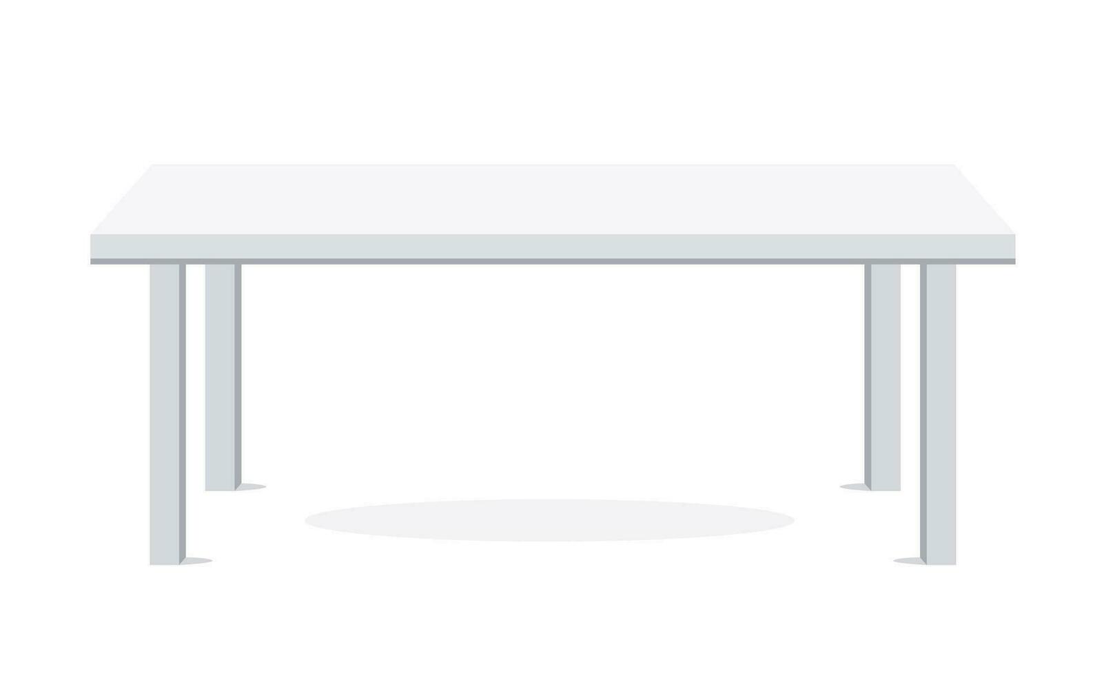 Modern minimalist table, perfect for interior design themes, furniture catalogs, and home decor visuals vector