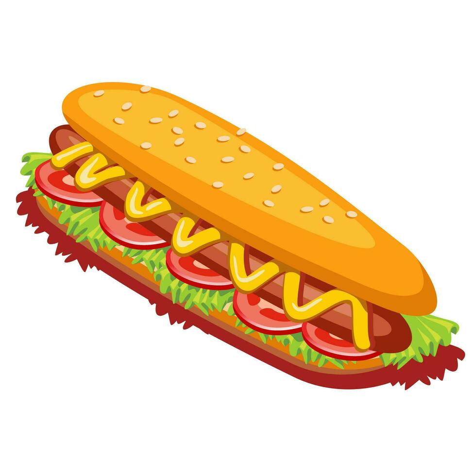Hot dog vector