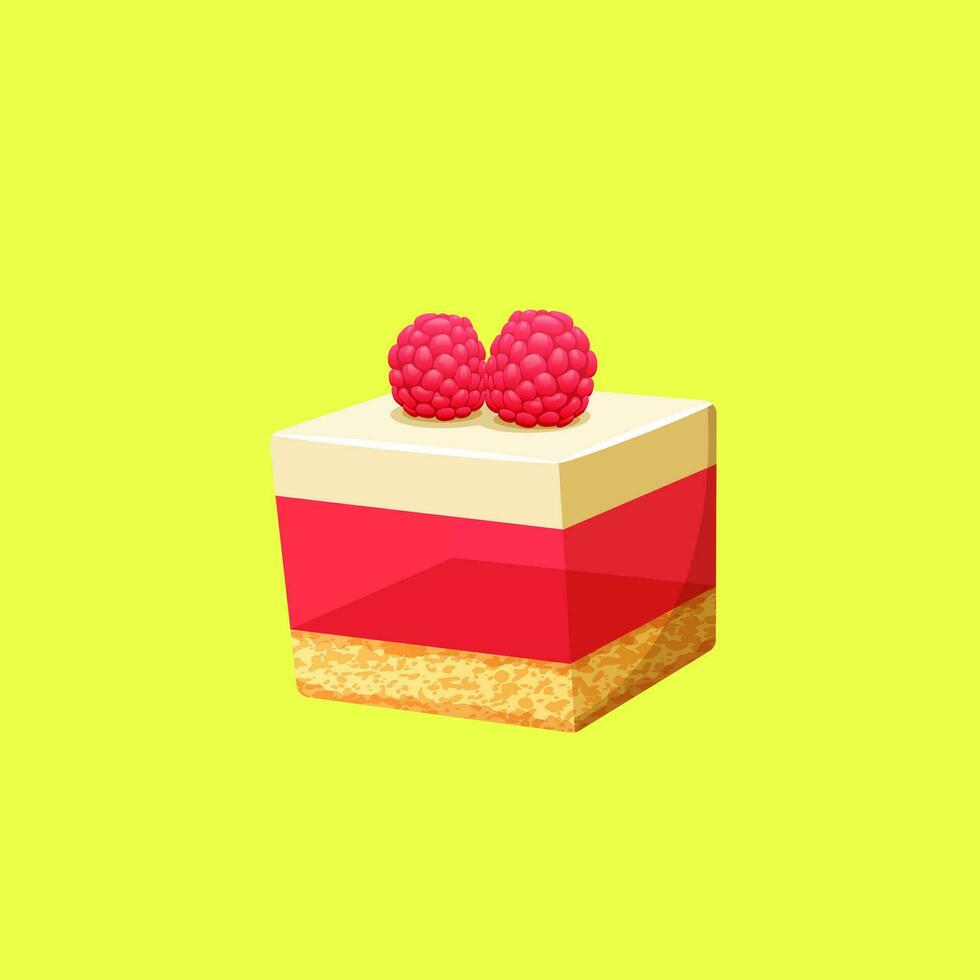 Berries cake vector