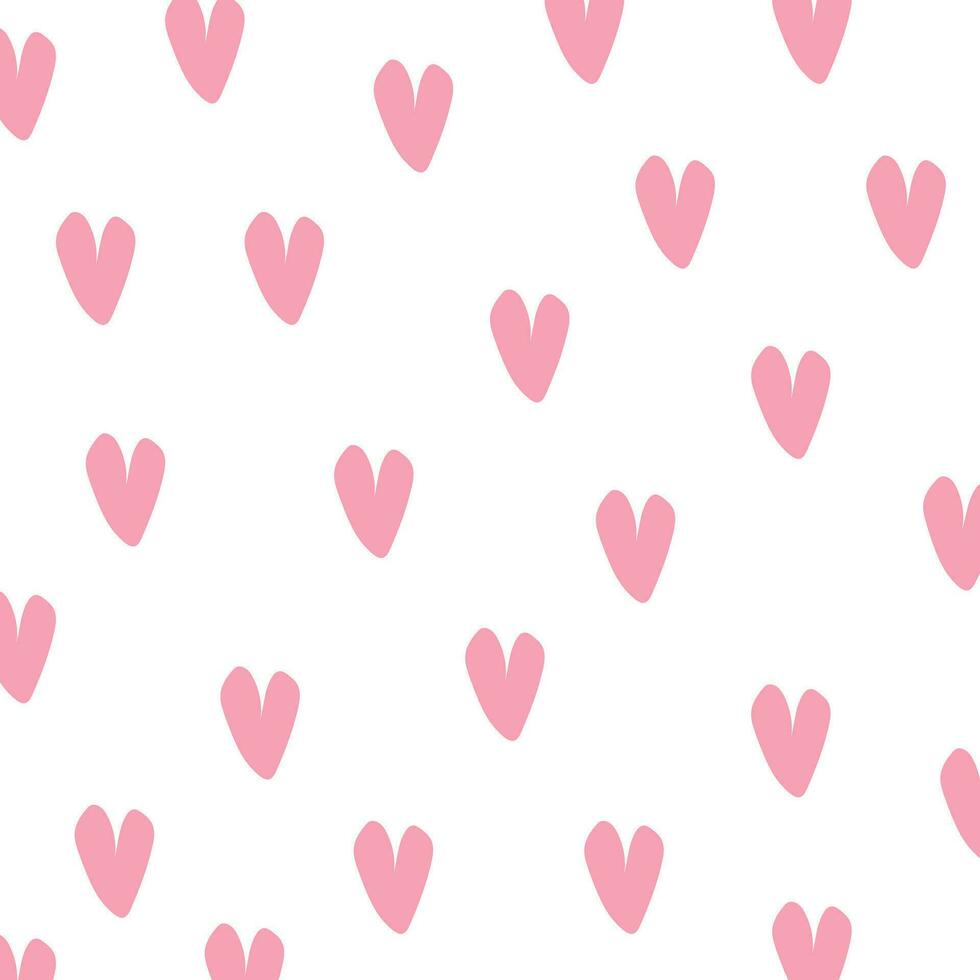 Cute heart pattern vector