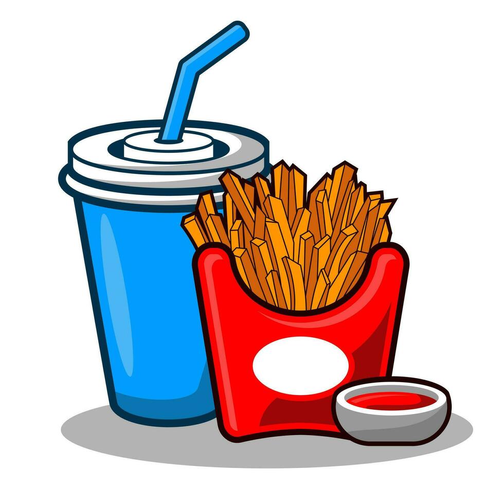 Combo fast food vector